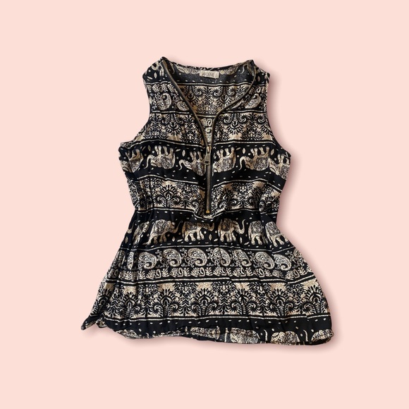 Ardene Safari Zipper Tank Top - Picture 2 of 4